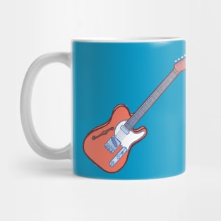 Semi hollow electric guitar Mug